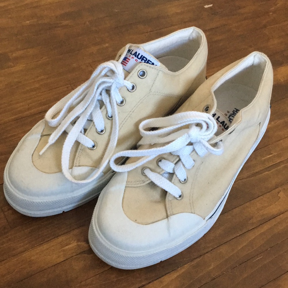 Ralph Lauren polo sport Canvas Sneaker Shoes Mens